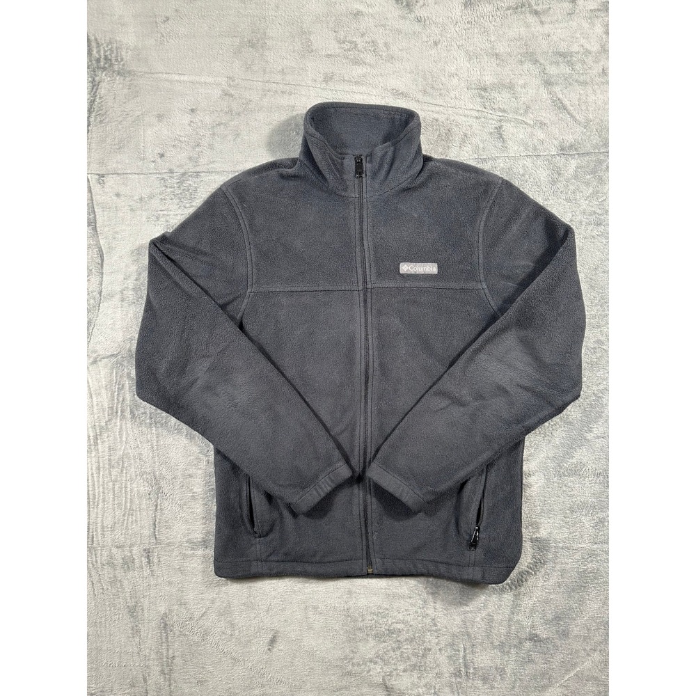 Columbia Mens Steens Mountain Full Zip Fleece Jacket Charcoal Gray Size Medium